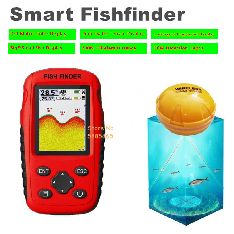 Fishing Boat Depth Finder - Slimme draagbare 50M diepte sonar viszoeker