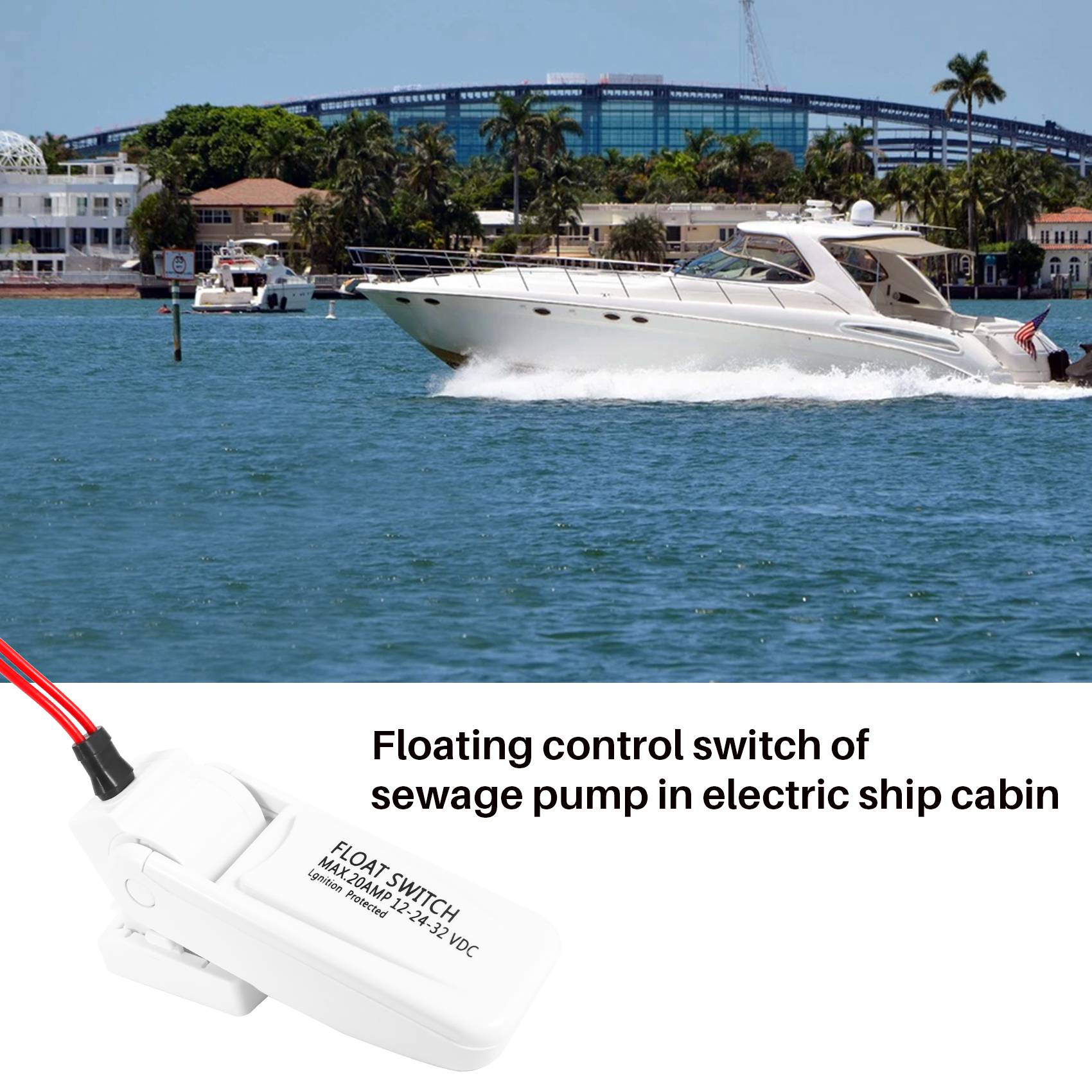 Fishing Boat Bilge Pump - AASS-Bilge Pomp Vlotterschakelaar Automatische 12V 24V