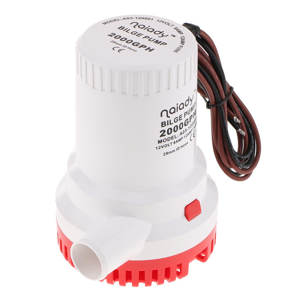 Fishing Boat Bilge Pump - Dompelpomp voor bilgepompen 12V 2000GPH Lichtgewicht