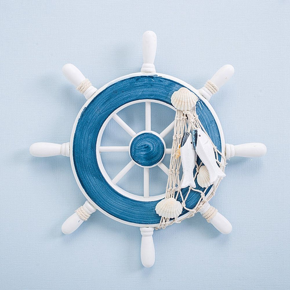 Fishing Boat Steering Wheel - Stijlvolle 9 inch visnet huisdecoratie knutselwerk