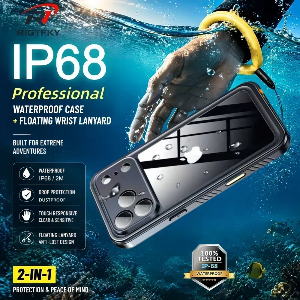 Fishing Boat Cover - IP68 Waterdichte hoes voor iPhone 17