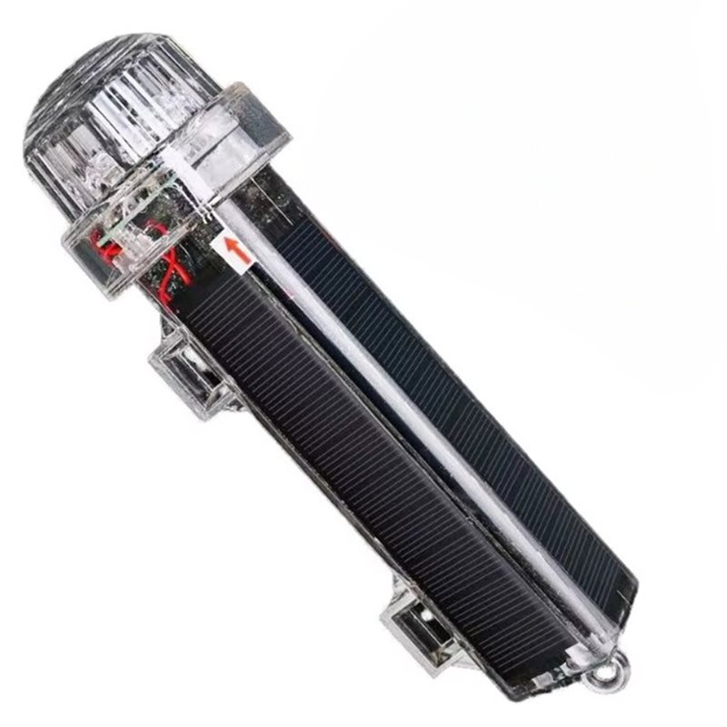 Fishing Boat Navigation Light - Zonne-aangedreven LED-maritieme signaallicht waterdichte navigatie waarschuwingslamp