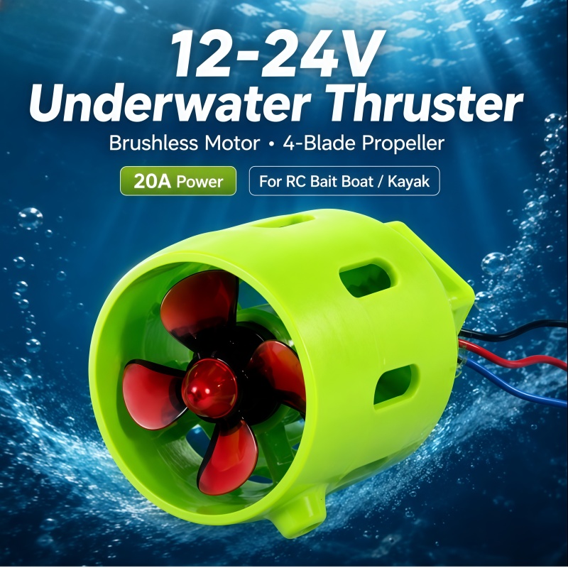 Fishing Boat Oar - 12-24V 20A Borstelloze Onderwater Thruster 4