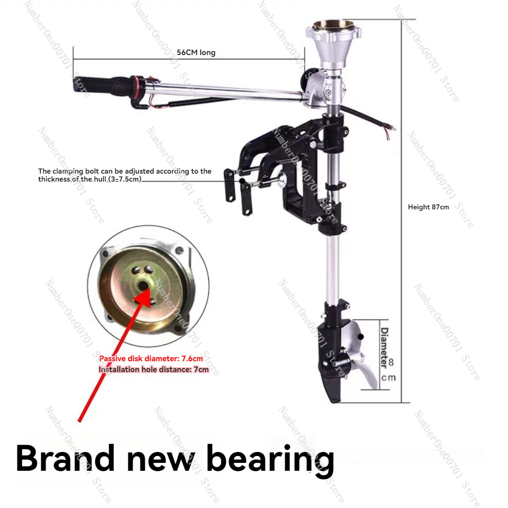 Fishing Boat Outboard Motor - Buitenboordmotor Propeller Grasmaaier Gemodificeerde beugel Viertakt