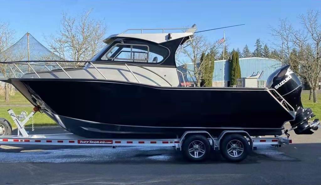 Fishing Boat Outboard Motor - Aluminium luxe kajuitboot 25' buitenboordmotor met