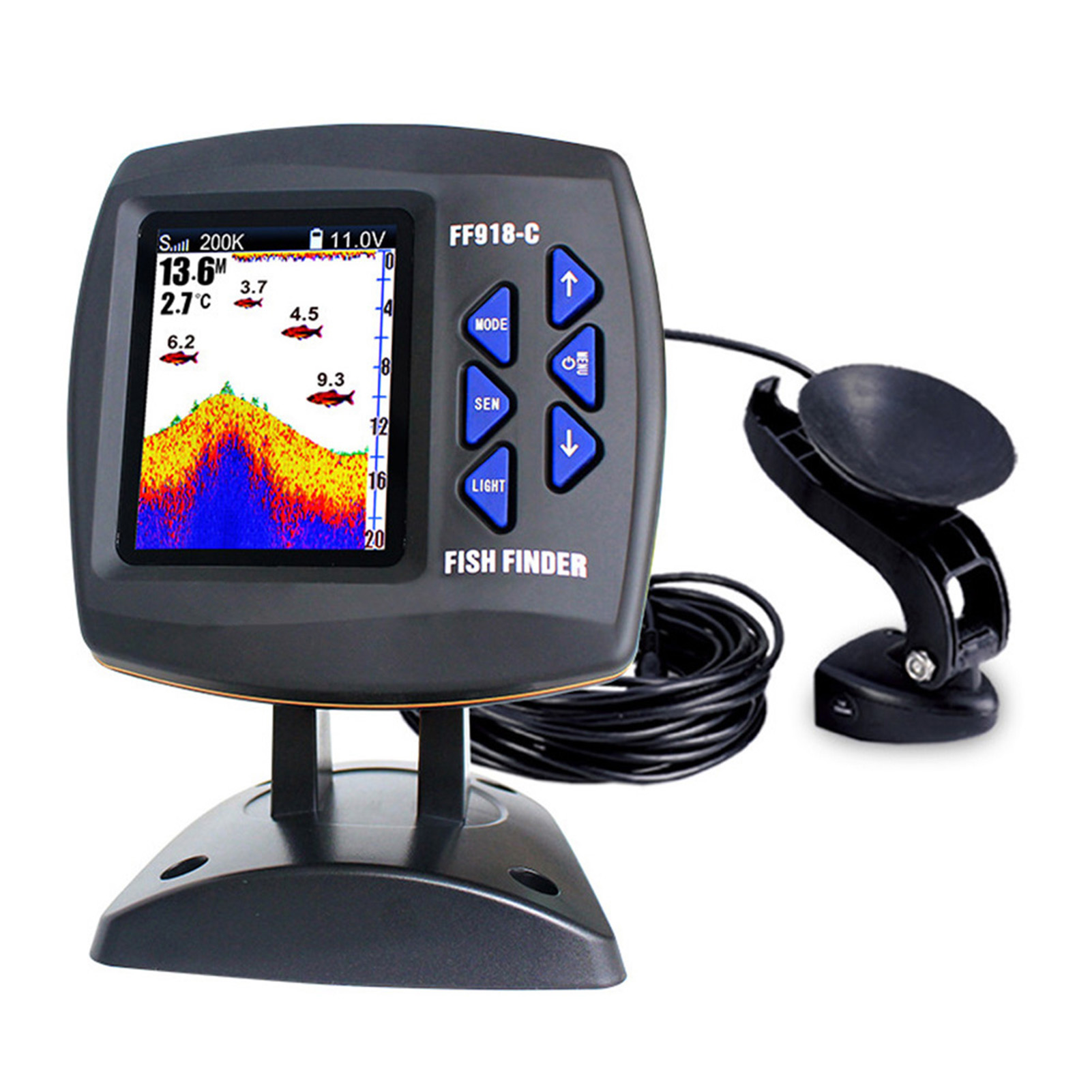 Kleurenscherm Bedraad Fishfind - Fishing Boat Depth Finder recensie en prijs