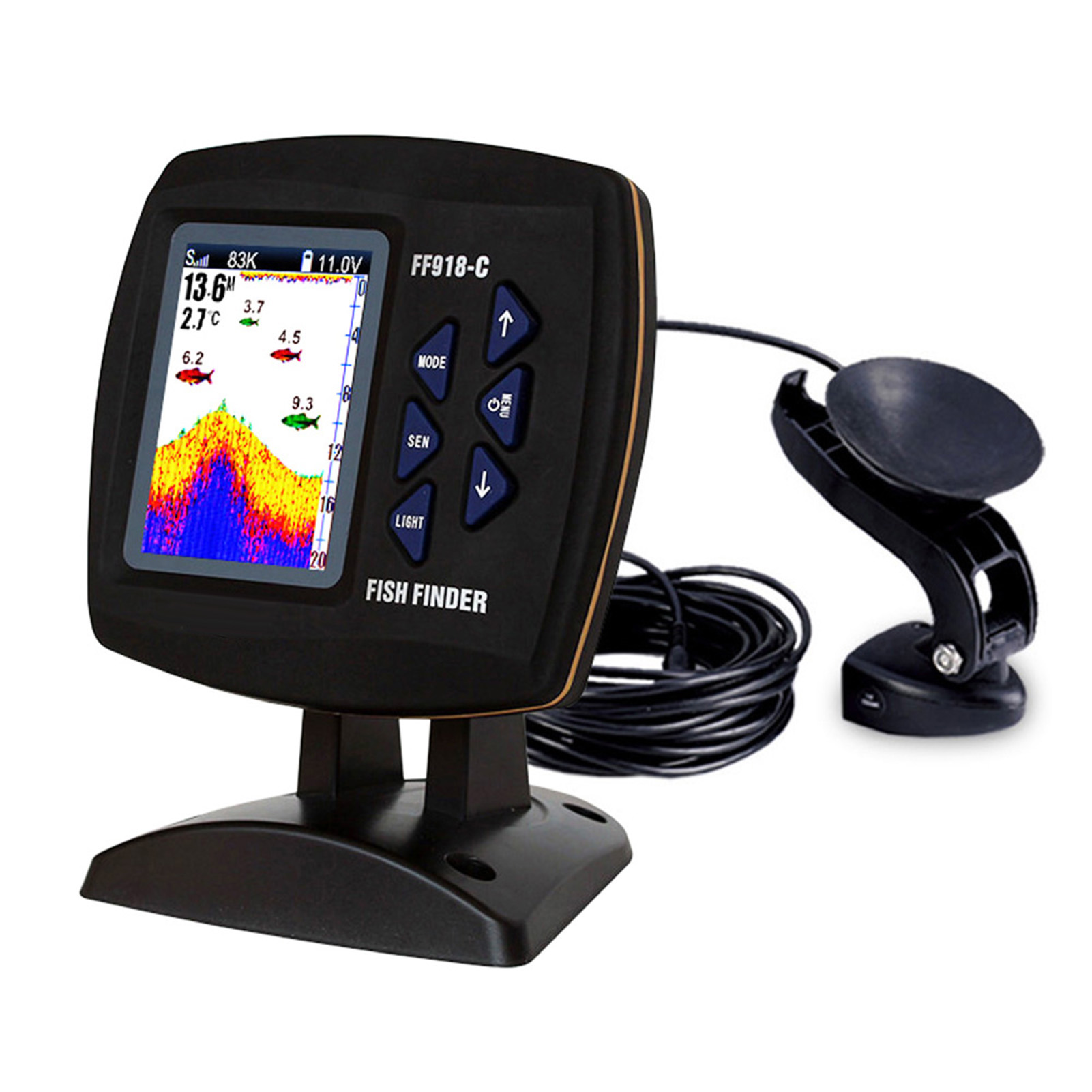 Kleurenscherm Bedraad Fishfind - Fishing Boat Depth Finder recensie en prijs