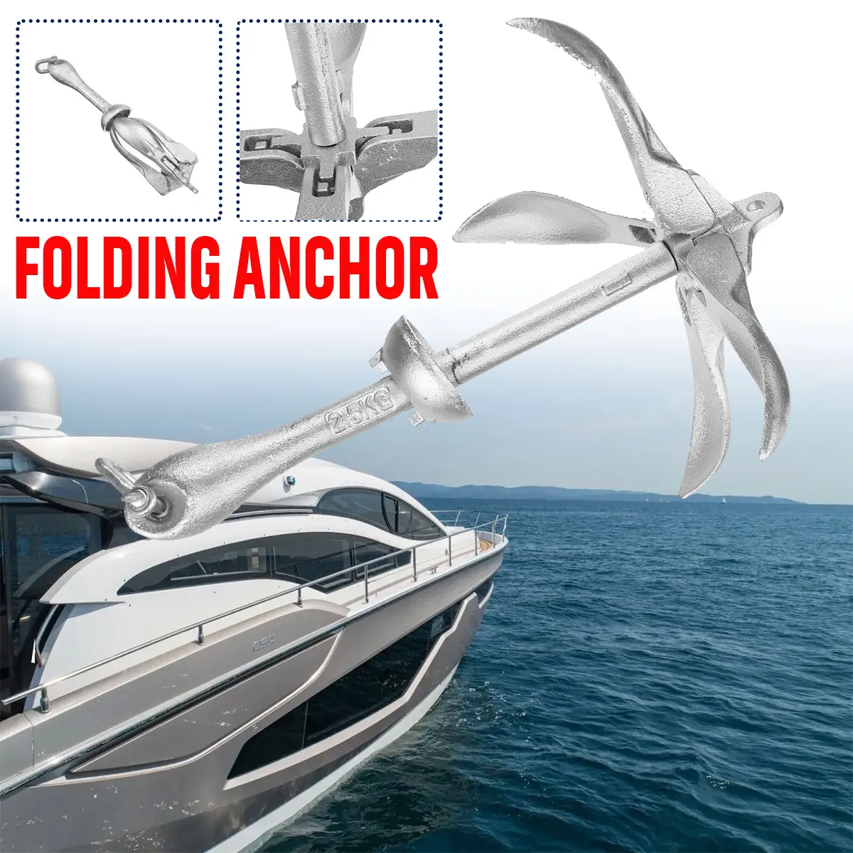 2.5KG/3.2KG Voor Marine Jacht  - Fishing Boat Anchor recensie en prijs
