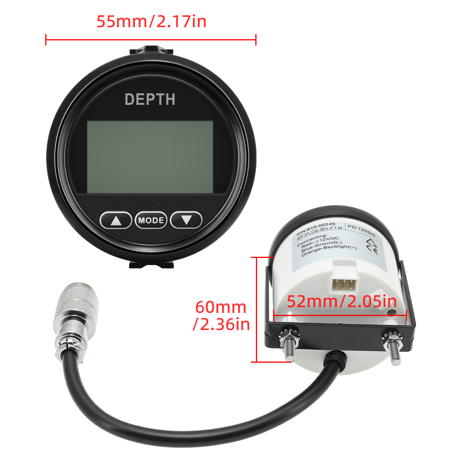 Nieuwe Dieptedetector 52mm/2in - Fishing Boat Gps recensie en prijs