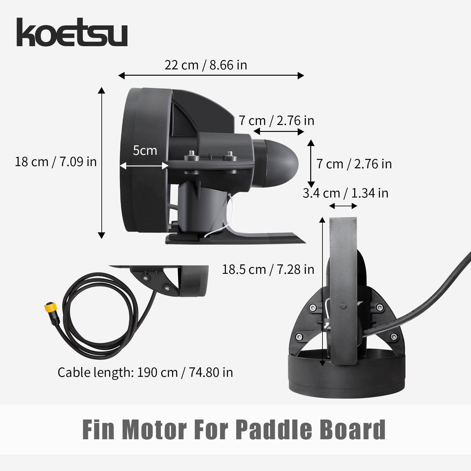 KOETSU Paddleboard Onderwater  - Fishing Boat Trolling Motor recensie en prijs