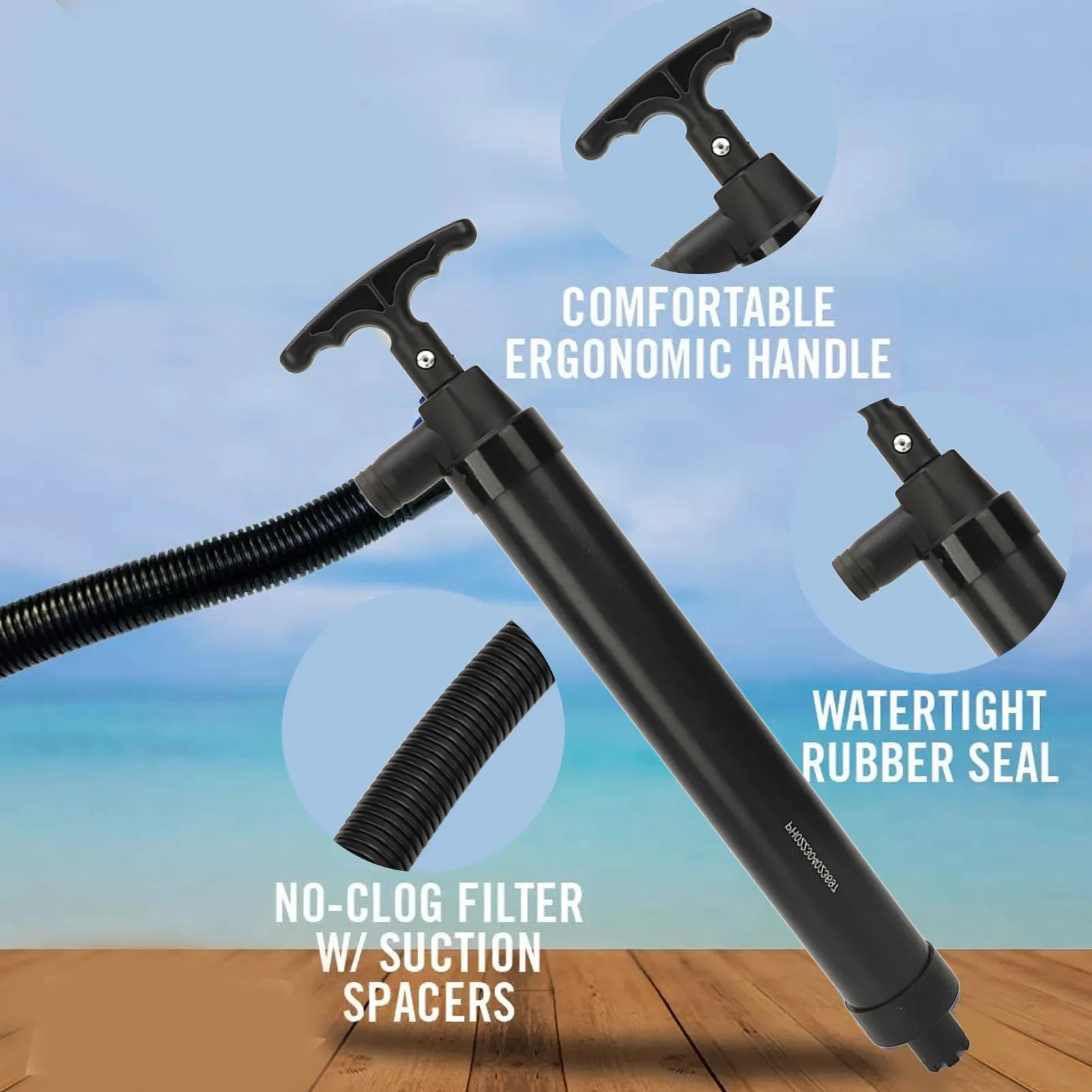 Handmatige lenspomp met slang  - Fishing Boat Bilge Pump recensie en prijs