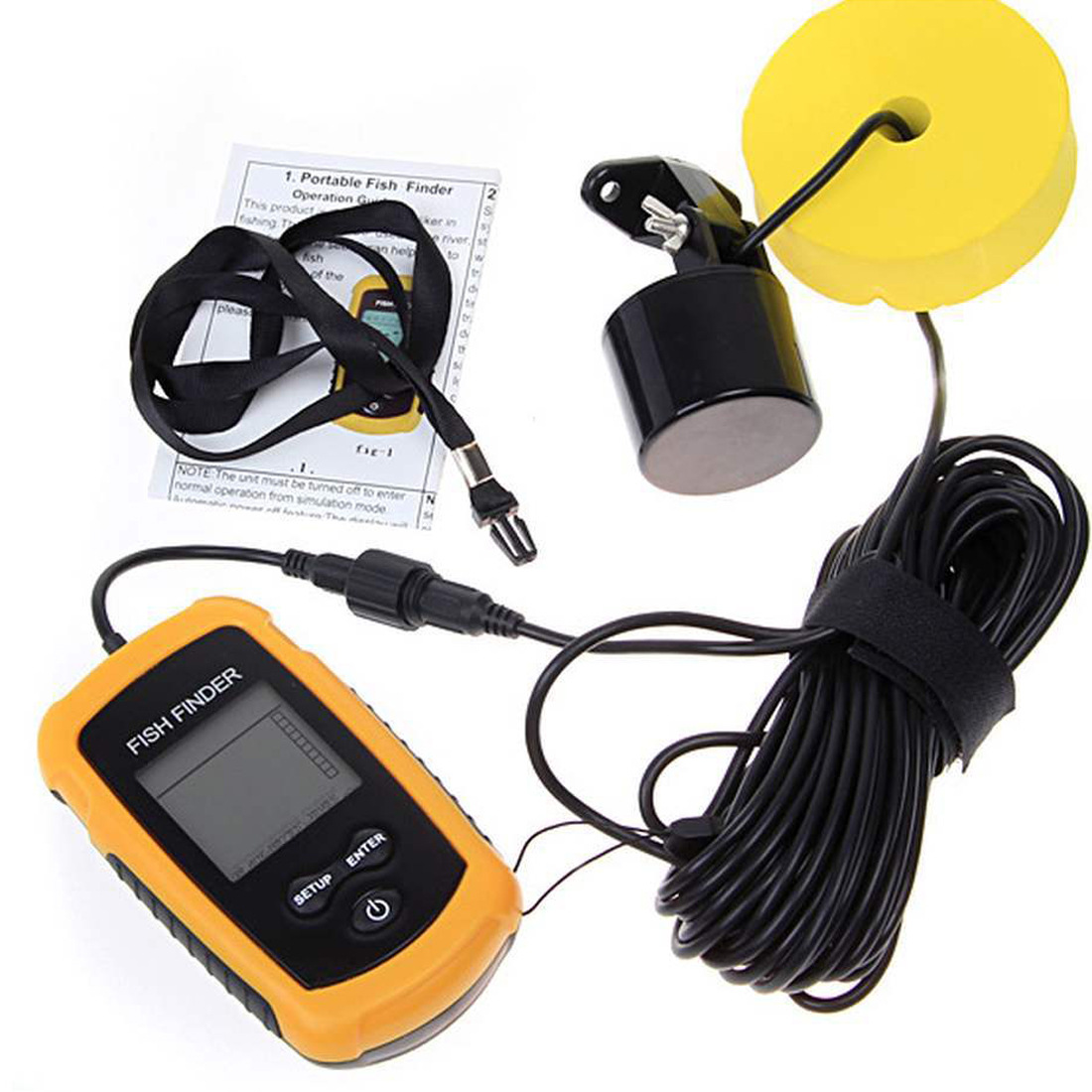 Alarm 100M Draagbare Sonar Vis - Fishing Boat Depth Finder recensie en prijs