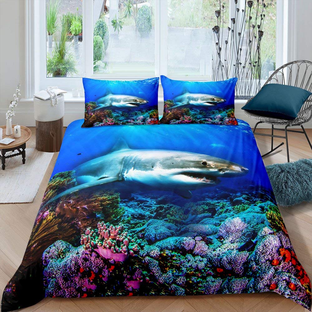 Vis Dekbedovertrek Set Oceaan  - Fishing Boat Cover recensie en prijs