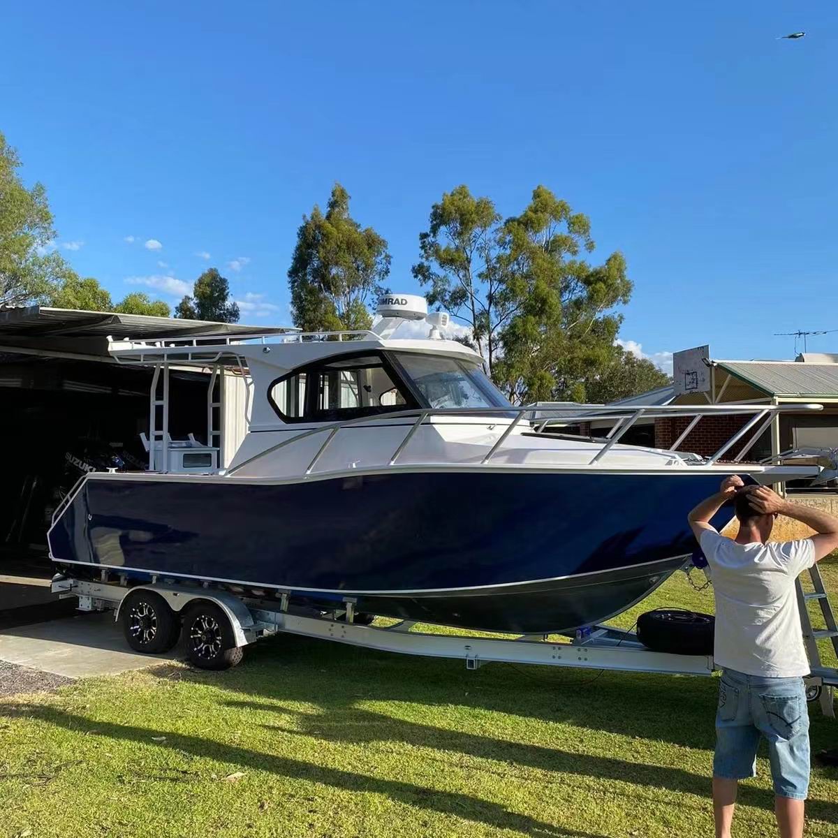 Aluminium luxe kajuitboot 25'  - Fishing Boat Outboard Motor recensie en prijs